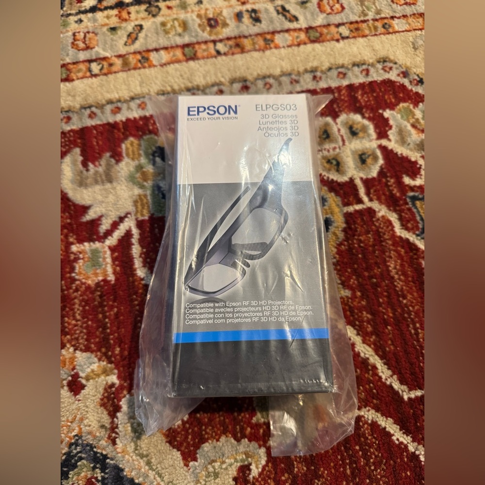 Epson Active 3D Glasses ELPGS03 RF HD New